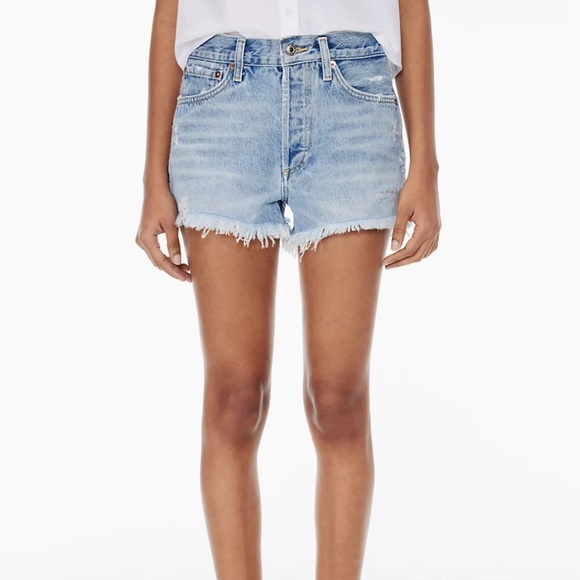 Agolde Parker denim shorts size 25 - Picture 1 of 7